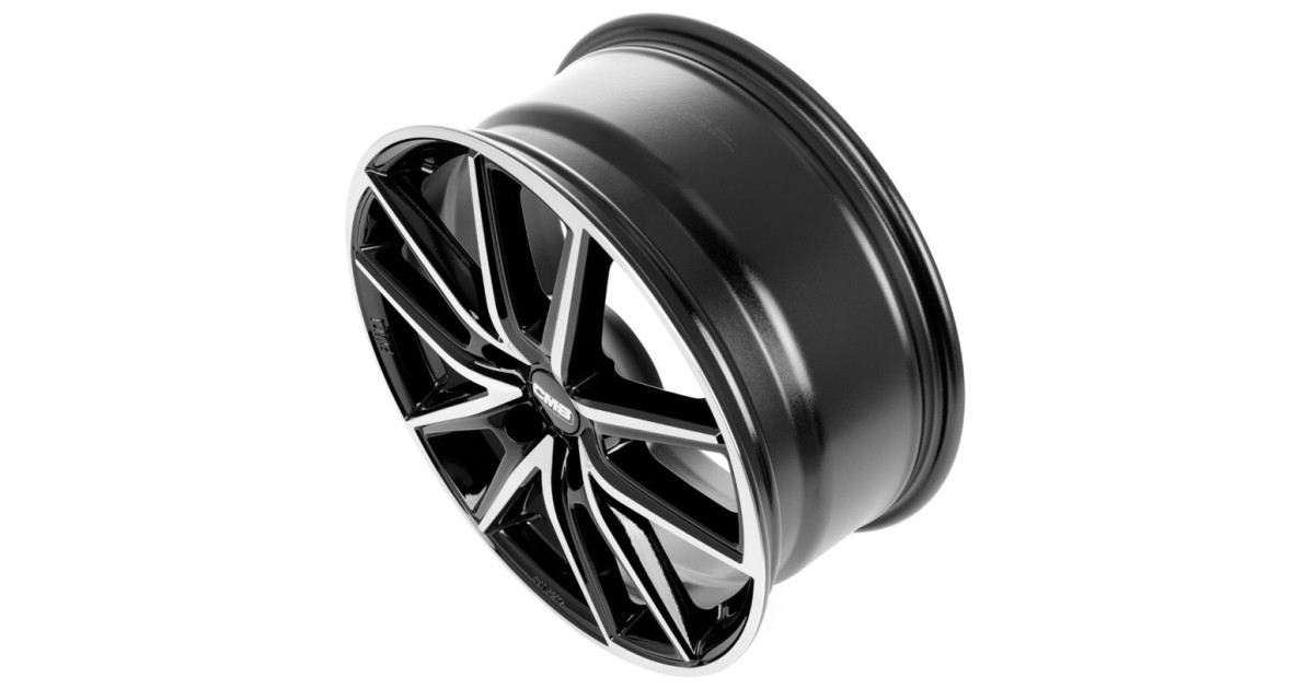 Jante ALU, CMS C30 Diamant Noir Brillant, 8X18 5/108 ET55, Alésage 63.4