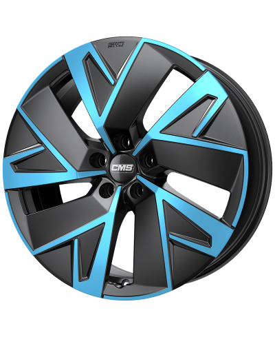 Jante ALU, CMS C32-AERO DIAMANT NOIR BLEU, 7.5X19 5/112 ET50, Alésage 57.1