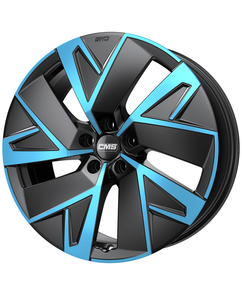 Jante ALU, CMS C32-AERO DIAMANT NOIR BLEU, 7.5X19 5/112 ET50, Alésage 57.1