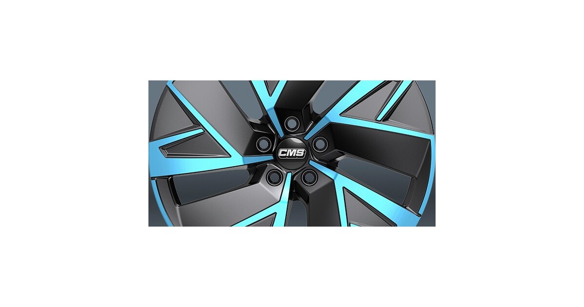 Jante ALU, CMS C32-AERO DIAMANT NOIR BLEU, 7.5X19 5/112 ET50, Alésage 57.1
