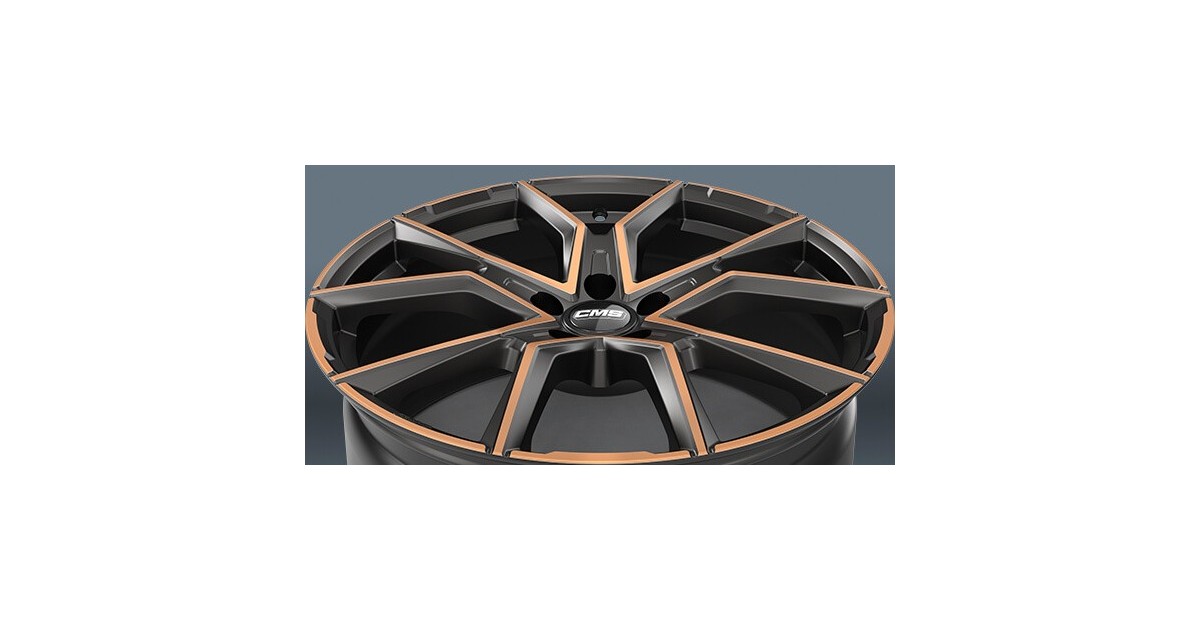 Jante ALU, CMS C33 Diamant Noir Cuivre, 8X18 5/112 ET46, Alésage 57.1