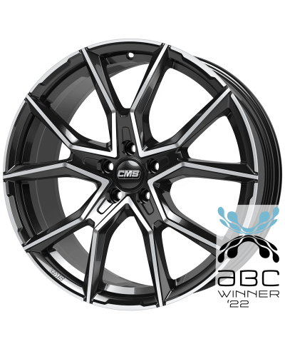 Jante ALU, CMS C33 Diamant Noir Brillant, 8X18 5/114.3 ET47, Alésage 67.1