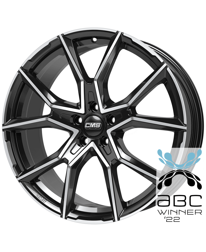 Jante ALU, CMS C33 Diamant Noir Brillant, 8X18 5/114.3 ET47, Alésage 67.1