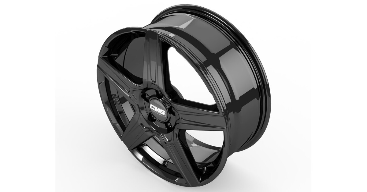 Jante ALU, CMS C34 Noir Brillant, 7X17 5/112 ET40, Alésage 57.1