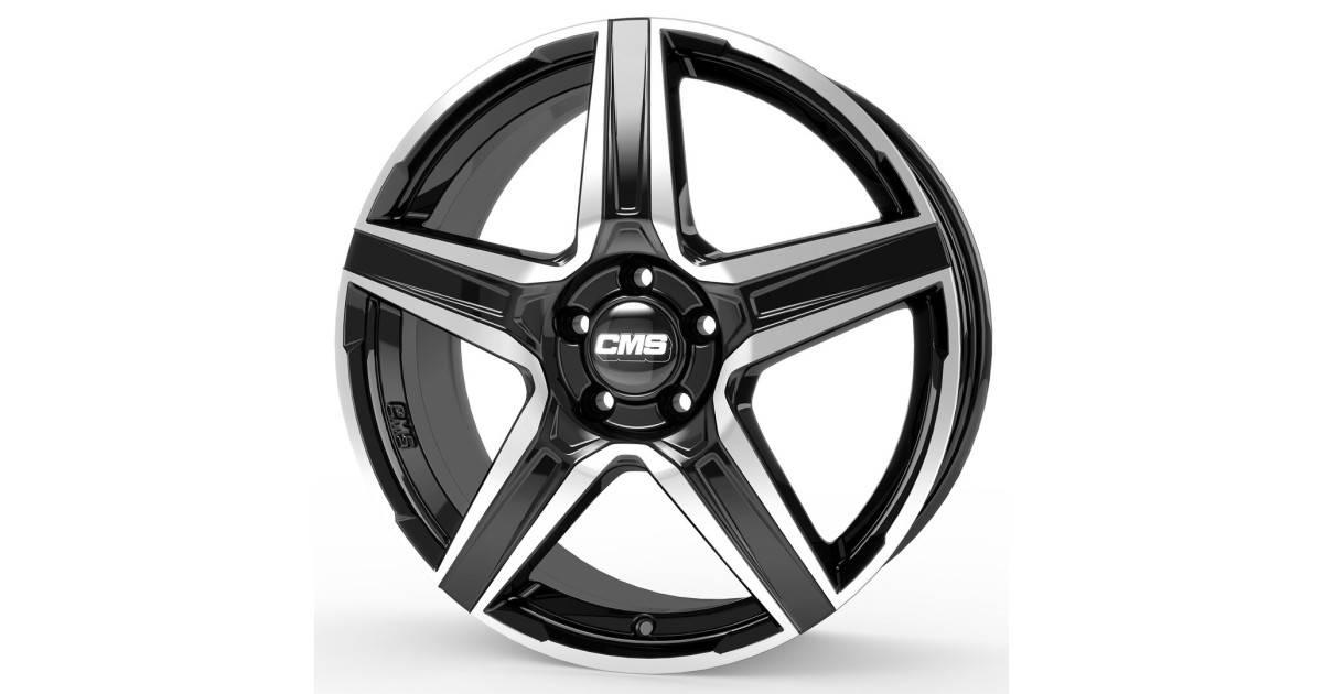 Jante ALU, CMS C34 Diamant Noir Brillant, 7.5X19 5/108 ET50, Alésage 63.4