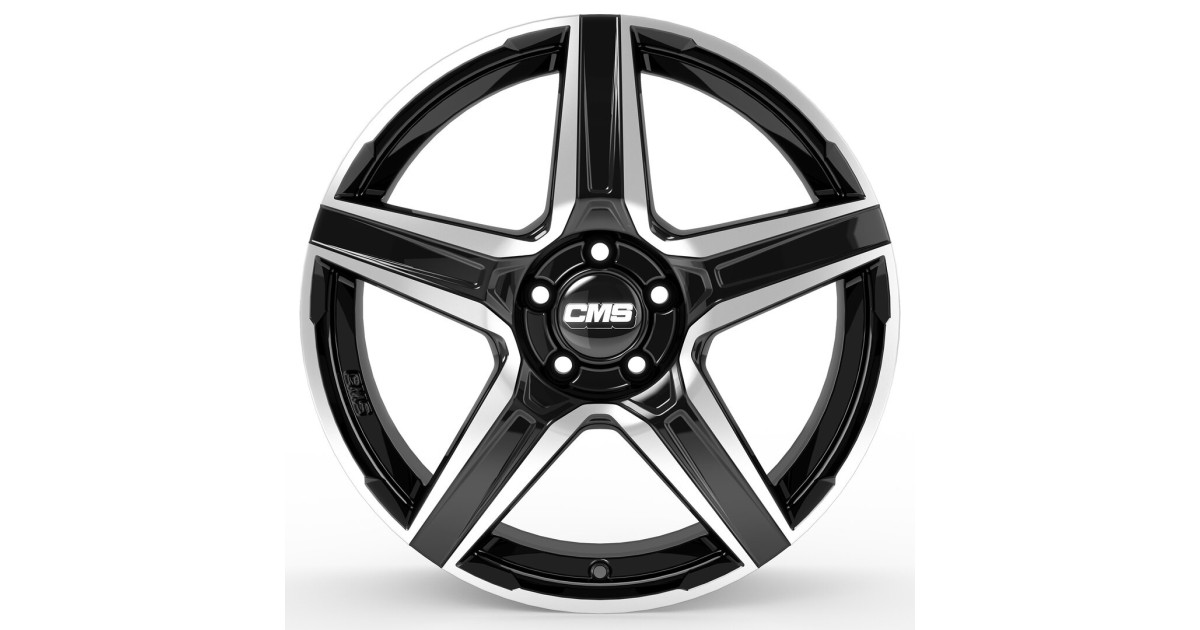Jante ALU, CMS C34 Diamant Noir Brillant, 7.5X19 5/108 ET50, Alésage 63.4