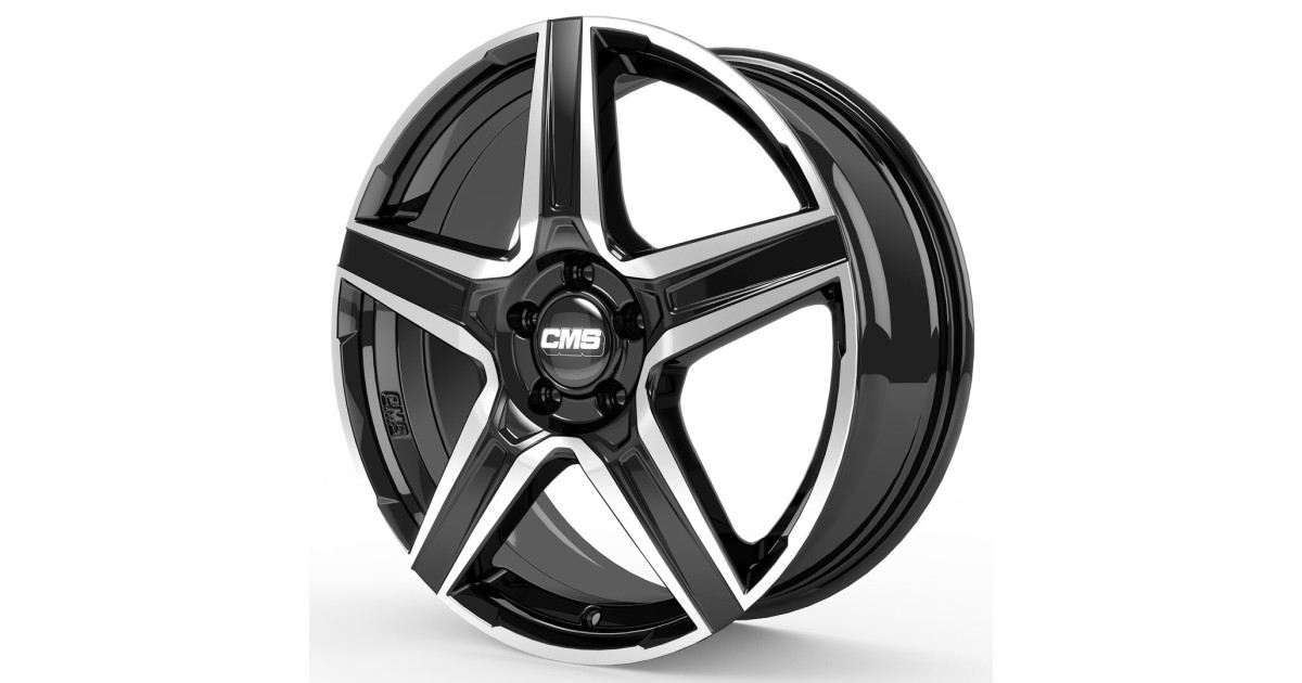 Jante ALU, CMS C34 Diamant Noir Brillant, 7.5X19 5/108 ET50, Alésage 63.4