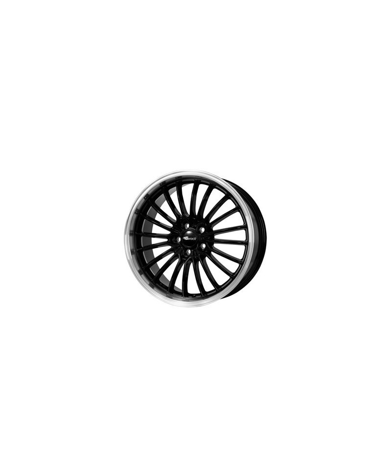 Jante ALU, Brock B24GP/SHP/ET32 schwarz horn-poliert, 8.50X19 5/110 ET32, Alésage 65.10