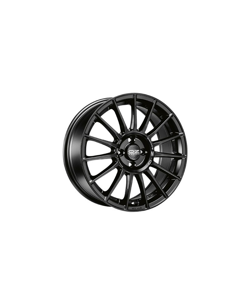 Jante ALU, OZ SUPERTLM/MB/44 MATT BLACK+SILVER LETTERING, 8.50X19 5/112 ET44, Alésage 75