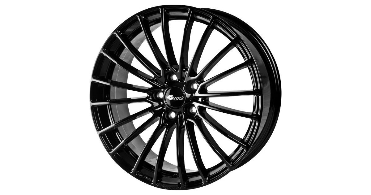 Jante Alu  Brock B24 Gloss Black (SG) 7,5x17 5x112 ET47 , Alésage 66.6