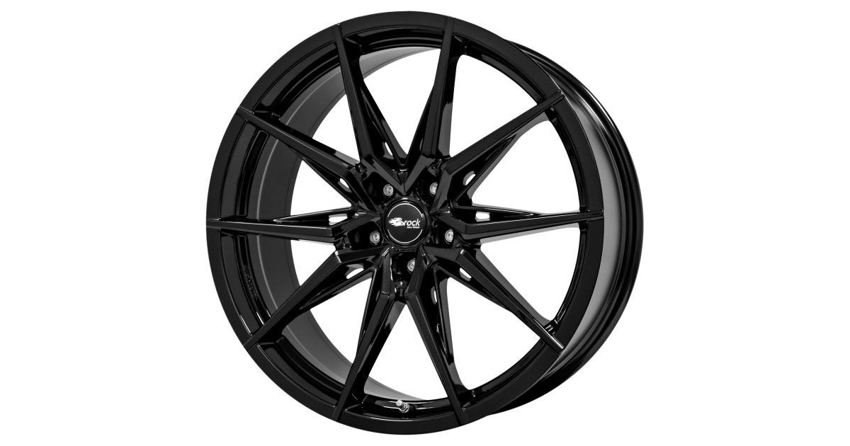 Jante Alu Brock B42 Gloss Black (SG) 9,5x20 5x114.3 ET45 , Alésage 64.1