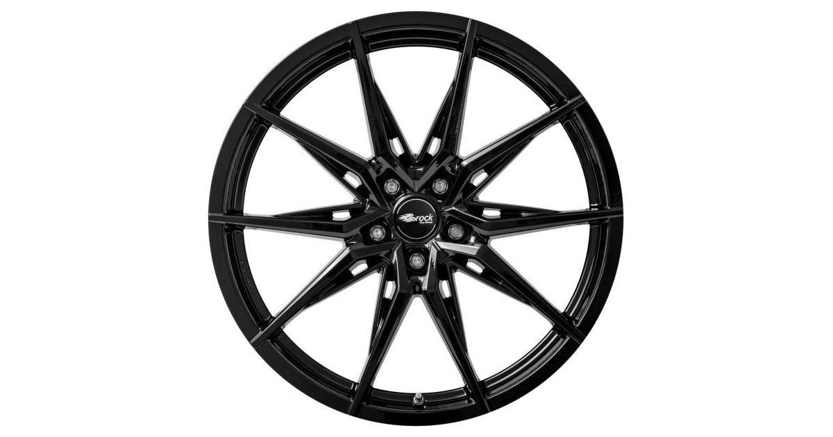 Jante Alu Brock B42 Gloss Black (SG) 9,5x20 5x114.3 ET45 , Alésage 64.1