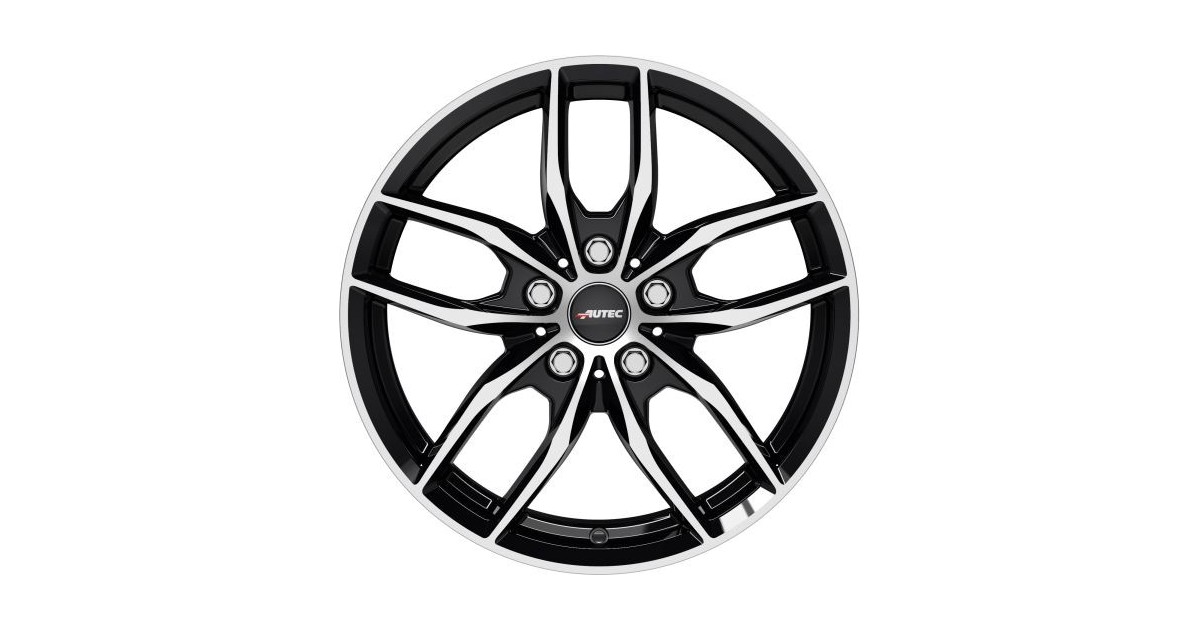 Jante Alu Autec Bavaris Noir / face polie (SWP) 7x16 5x112 ET47 , Alésage 66.6