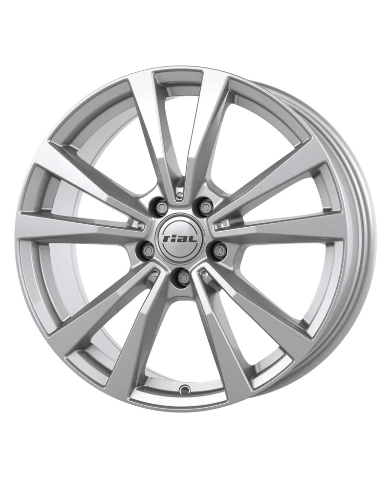 Jante Alu RIAL M12 Polar-silber (Argent) 8x19 5x108 ET50 , Alésage 63.4