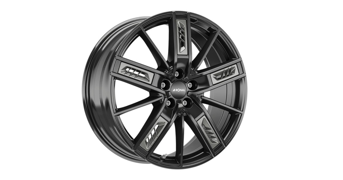 Jante ALU, Ronal R67 Grey Right JETBLACK , 8X19 5/114.3 ET40, Alésage 82