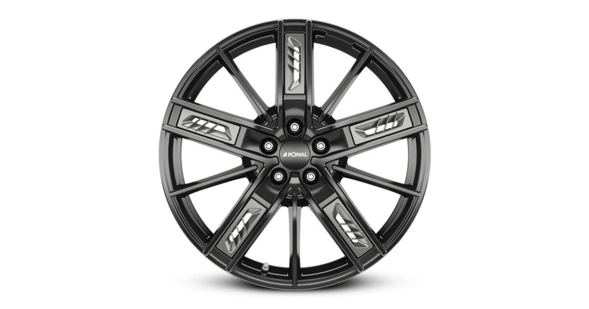 Jante ALU, Ronal R67 Grey Right JETBLACK , 8X19 5/114.3 ET40, Alésage 82