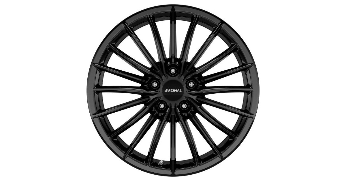 Jante ALU, Ronal R68/SW Noir brillant, 9.5X19 5/114.3 ET45, Alésage 64.3