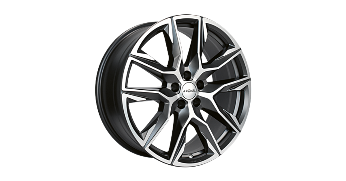 Jante ALU, Ronal R71 Gris orbite mat / face polie, 8.5X20 5/112 ET52, Alésage 66.6