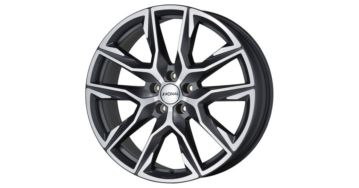 Jante ALU, Ronal R71 Gris orbite mat / face polie, 8.5X20 5/112 ET52, Alésage 66.6