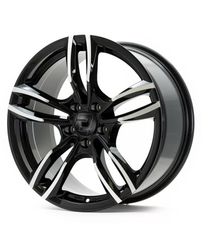 Jante ALU, Wheelworld - 2DRV WH29/SP+ Noir poli brillant, 7.5X17 5/112 ET52, Alésage 66.6