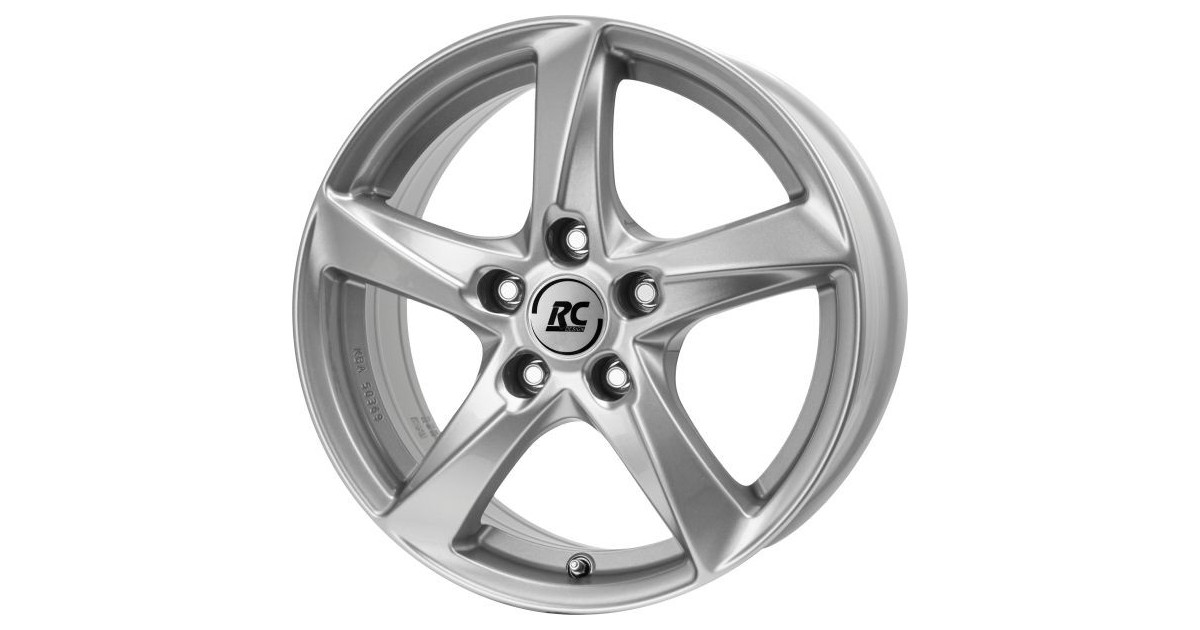 Jante Alu RC Design  RC30 (KS) Argent 6,5x16 5x108 ET50 , Alésage 63.40
