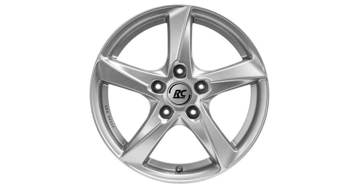 Jante Alu RC Design  RC30 (KS) Argent 6,5x16 5x108 ET50 , Alésage 63.40