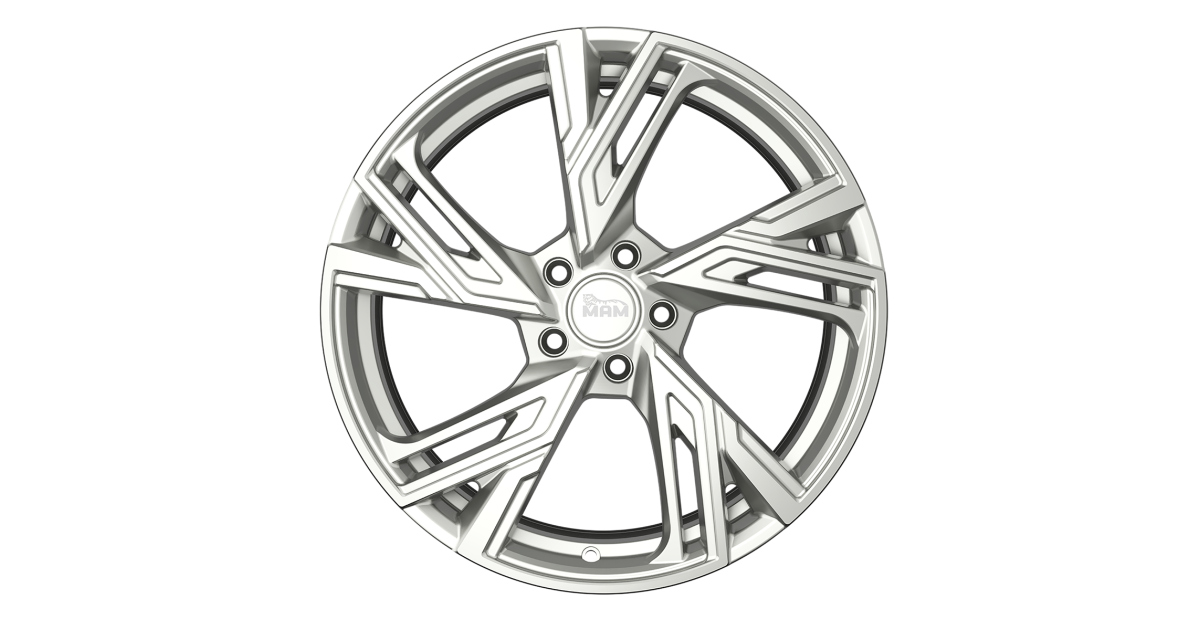Jante ALU, MAM RS5 SILVER PAINTED 7.5X17 5/120 ET50, Alésage 65.1