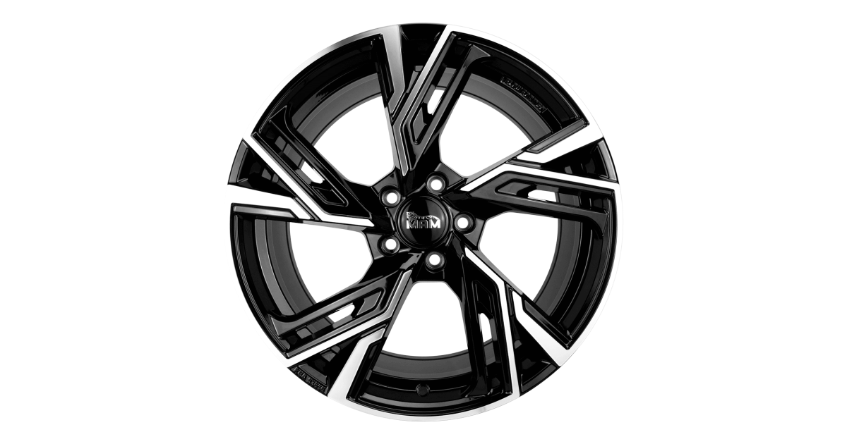 Jante ALU, MAM RS5 BLACK FRONT POLISH 7.5X17 5/114.3 ET30, Alésage 72.6