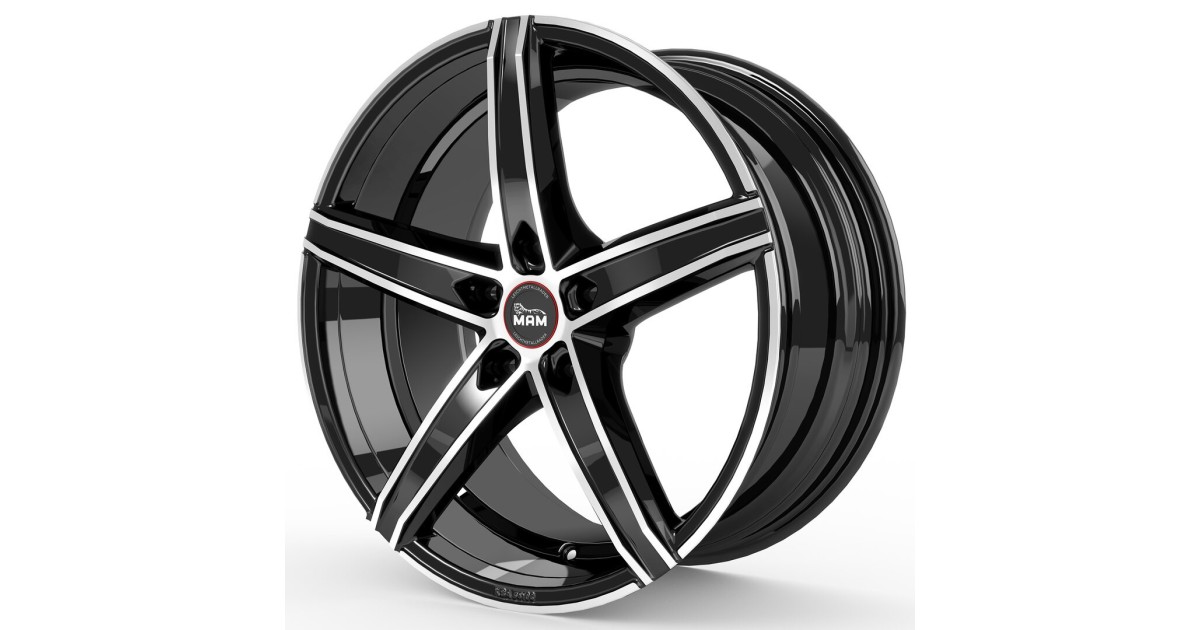 MAM OX-18 BLACK FRONT POLISH 8,5x19 5/112 ET30 Alésage 66,6