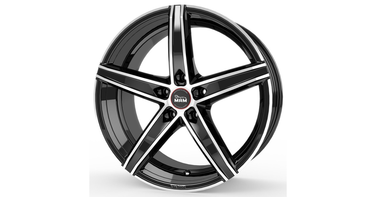 MAM OX-18 BLACK FRONT POLISH 8,5x19 5/112 ET30 Alésage 66,6