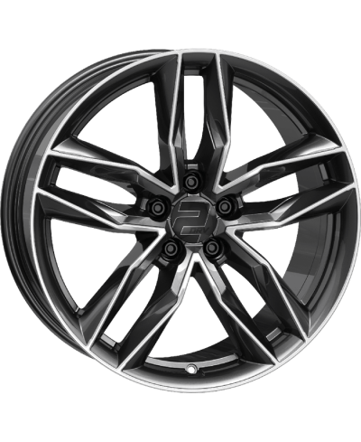 Jante ALU, Wheelworld - 2DRV WH40 WH40 DGMP+  Dark Gunmetal (Anthracite/Face polie) 7.5X18 5/112 ET49, Alésage 66.6