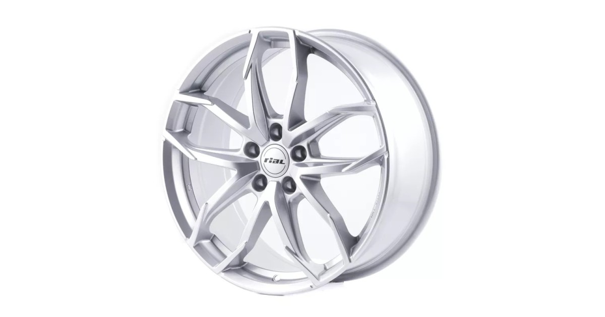 Jante Alu RIAL X12 Polar Silver 8x19 5x112 ET45 , Alésage 57.1