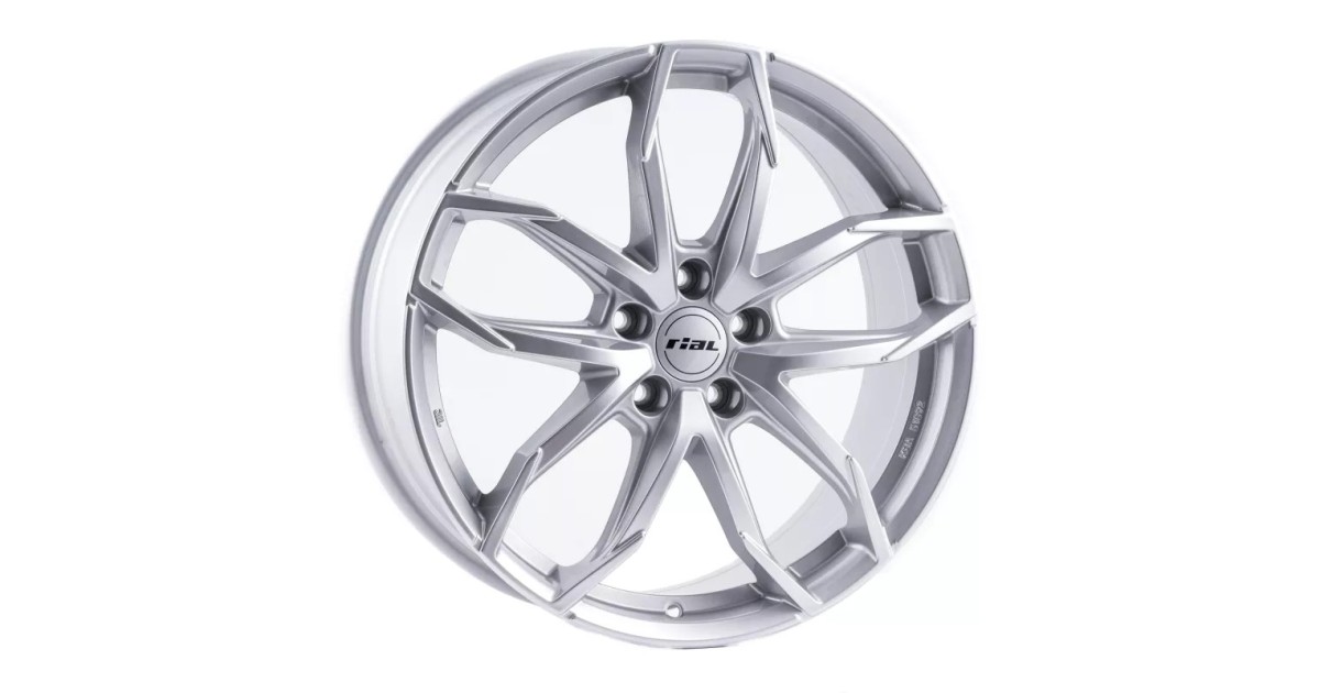 Jante Alu RIAL X12 Polar Silver 8x19 5x112 ET45 , Alésage 57.1