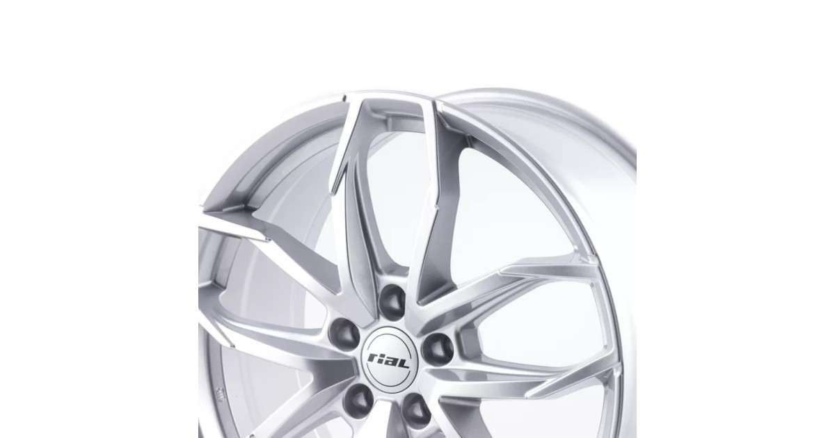 Jante Alu RIAL X12 Polar Silver 8x19 5x112 ET45 , Alésage 57.1