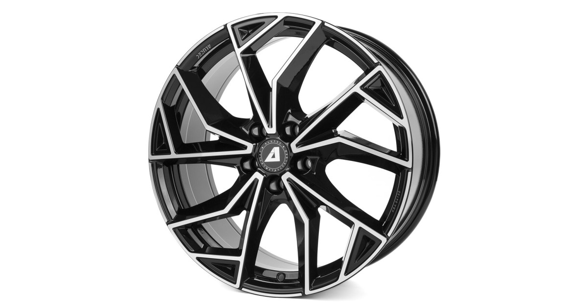 Jante Alu Alutec ADX.02 Diamond Black Front Polished 9x20 5x112 ET42, Alésage 57.1