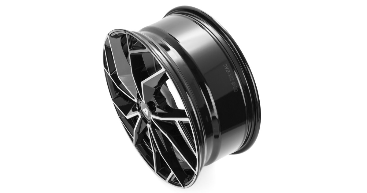 Jante Alu Alutec ADX.02 Diamond Black Front Polished 9x20 5x112 ET42, Alésage 57.1