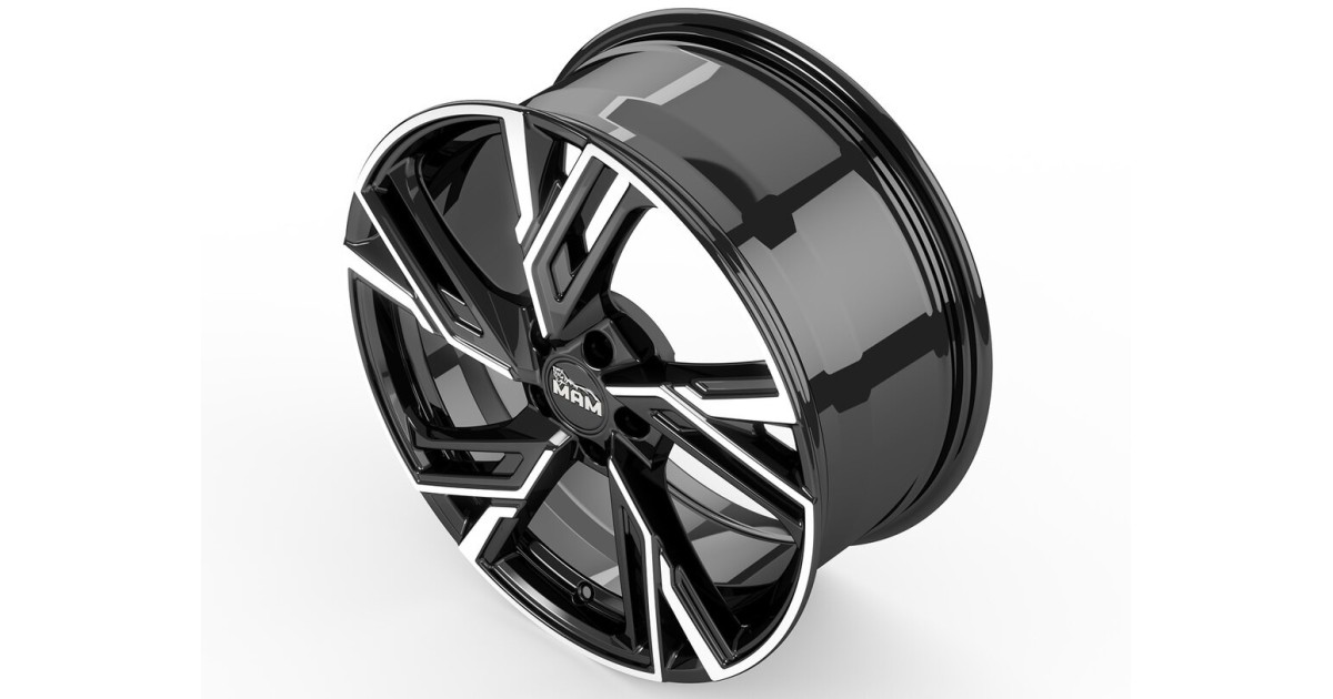 MAM RS5 BLACK FRONT POLISH 8,5x19 5/108 ET45 Alésage 72,6