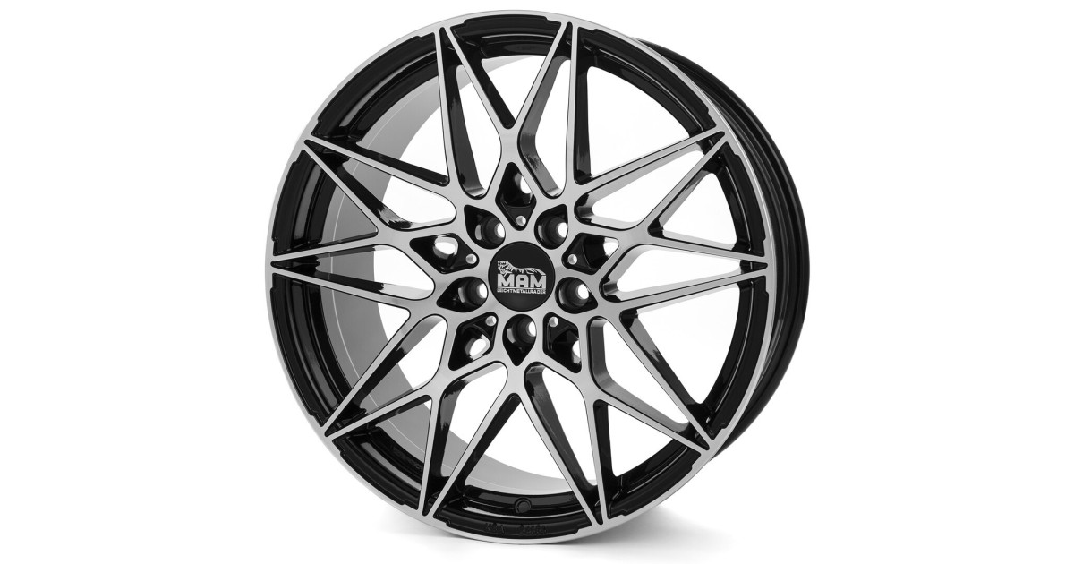 MAM B2N BLACK FRONT POLISH 8,5x19 5/120 ET35 Alésage 72,6