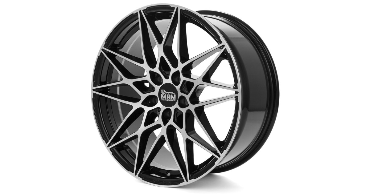 MAM B2N BLACK FRONT POLISH 8,5x19 5/120 ET35 Alésage 72,6