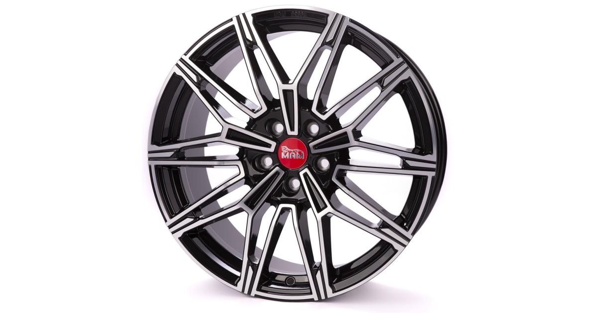 MAM B3 BLACK FRONT POLISH 8,5x19 5/112 ET30 Alésage 66,6