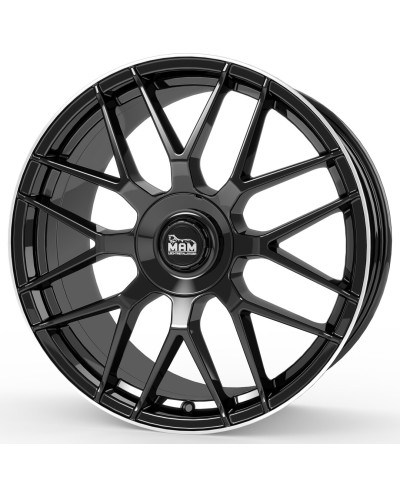 MAM GT1 BLACK LIP POLISH 8,5x19 5/112 + 100  ET45 Alésage 66,6