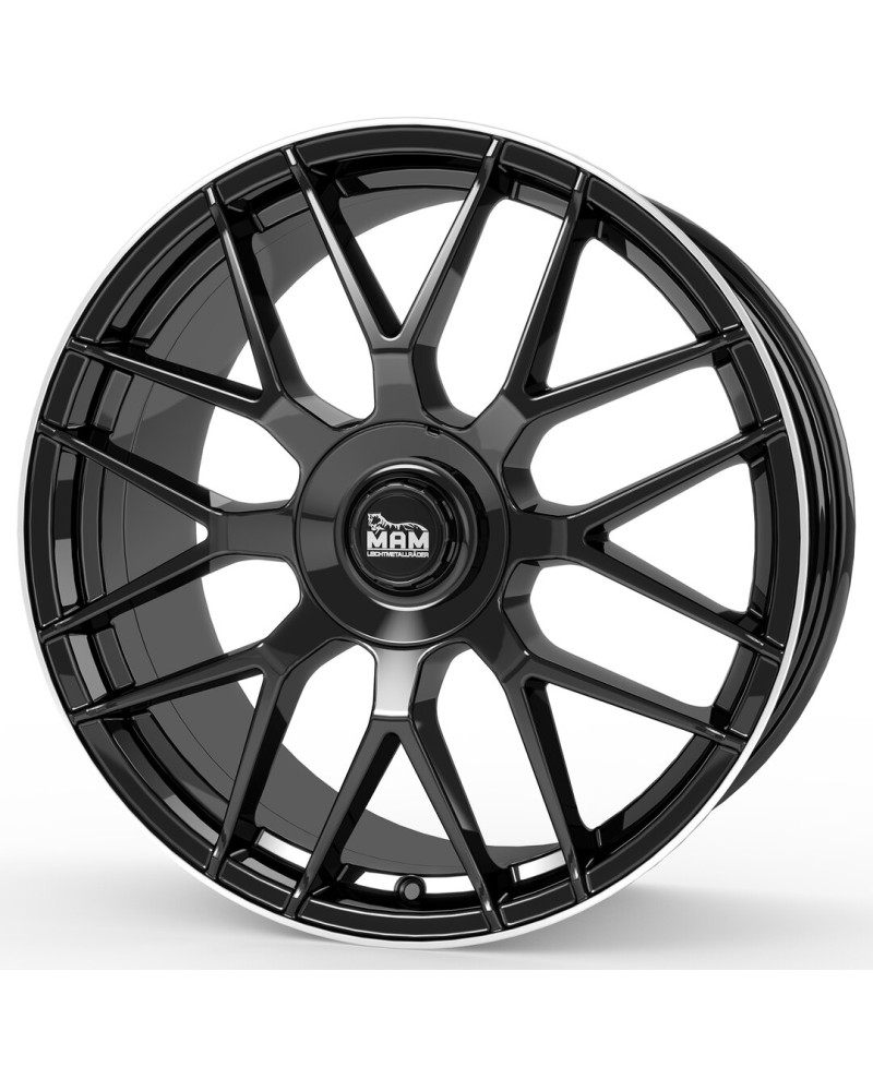 MAM GT1 BLACK LIP POLISH 8,5x19 5/112 + 100  ET45 Alésage 66,6