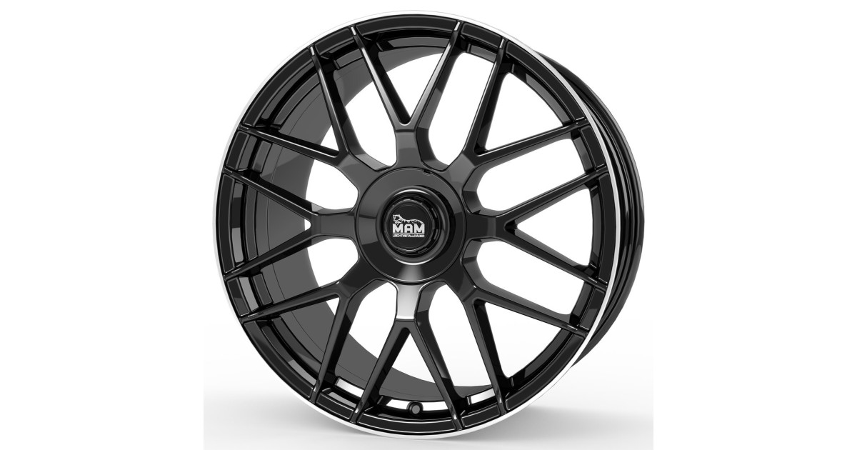 MAM GT1 BLACK LIP POLISH 8,5x19 5/112 + 100  ET45 Alésage 66,6