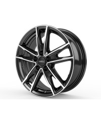 Jante ALU, Dezent KF BLACK POLISHED , 7X18 5/108 ET47.5, Alésage 63.4