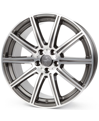 KESKIN KT16 Dynamic PALLADIUM FRONT POLISH 8x18 5/112 ET45 Alésage 66,6