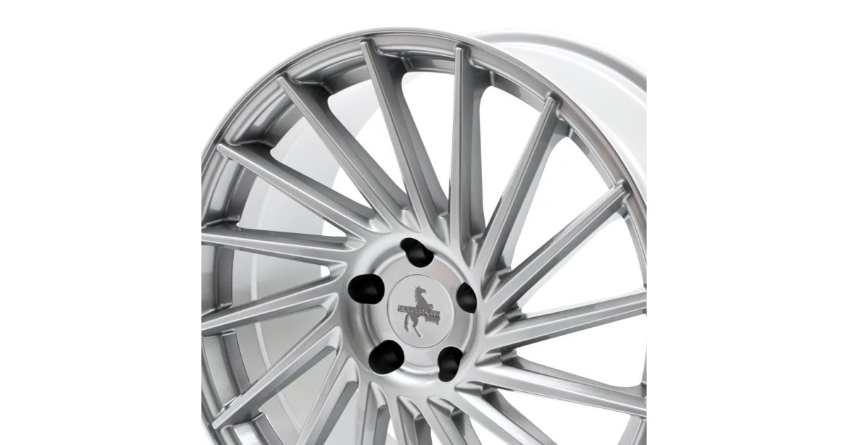 KESKIN KT17 Hurricane SILVER PAINTED 8,5x19 5/112 ET30 Alésage 72,6