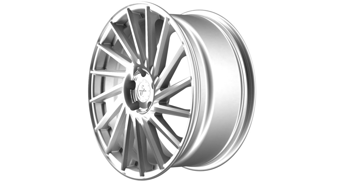 KESKIN KT17 Hurricane SILVER FRONT POLISH 10x22 5/112 ET50 Alésage 66,6
