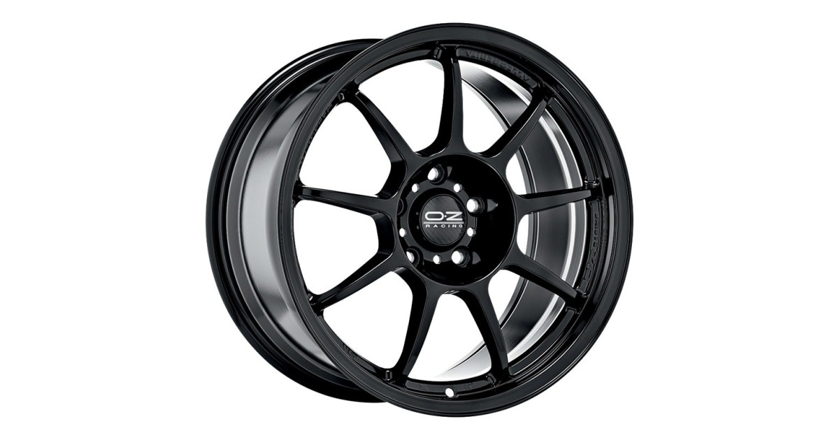 Jante ALU OZ ALLEGGERITA HLT GLOSS BLACK 10X18 5/130 ET40, Alésage 71.6