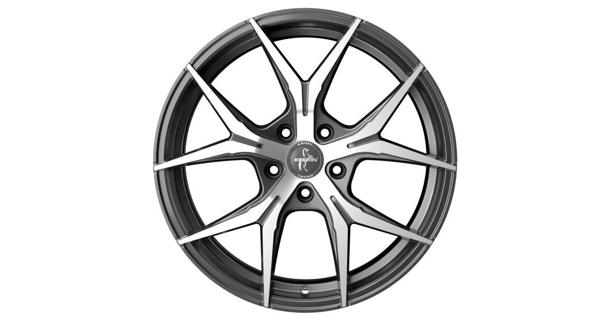 KESKIN KT19 Angel PALLADIUM FRONT POLISH 8x18 5/112 ET45 Alésage 72,6