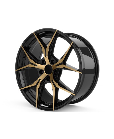 KESKIN KT19N BLACK FRONT GOLD 8,5x19 5/108 ET45 Alésage 72,6